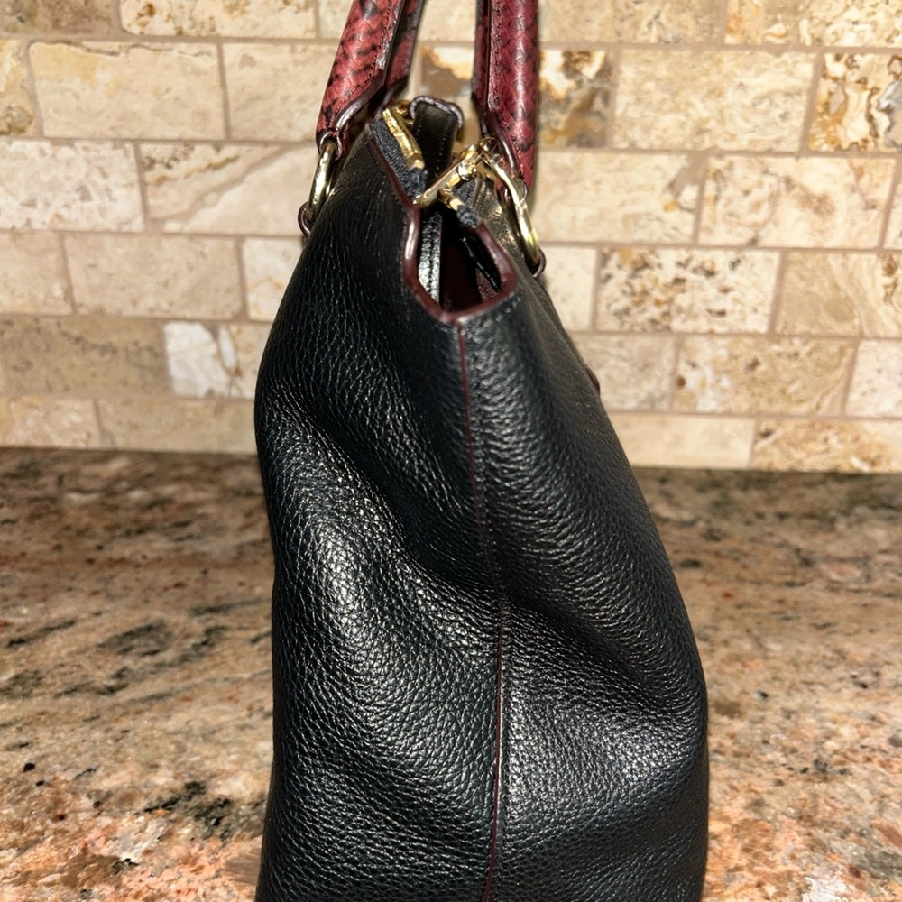 Coach Black and maroon women’s purse - Picture 2 of 10